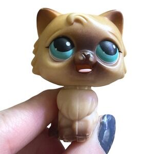 Littlest‎ Pet Shop 1st Generation Tan Cat Magic Motion LPS 2005 #3 MM3